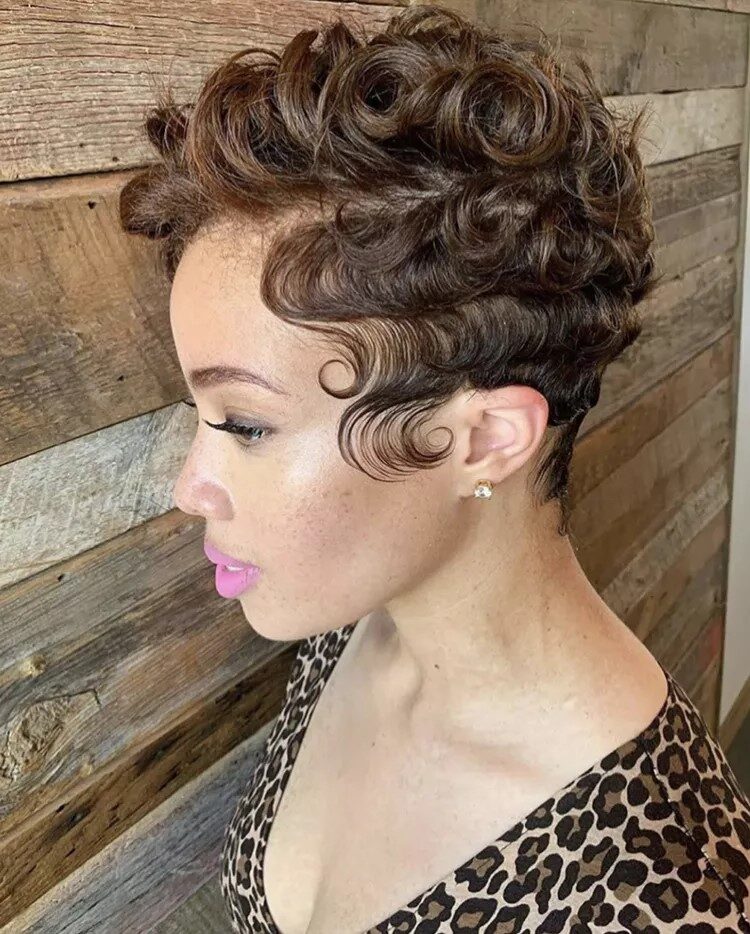 curly pixie
